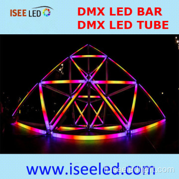Värikäs DMX512 RGB LED -putken vaalea musiikki synkronointi